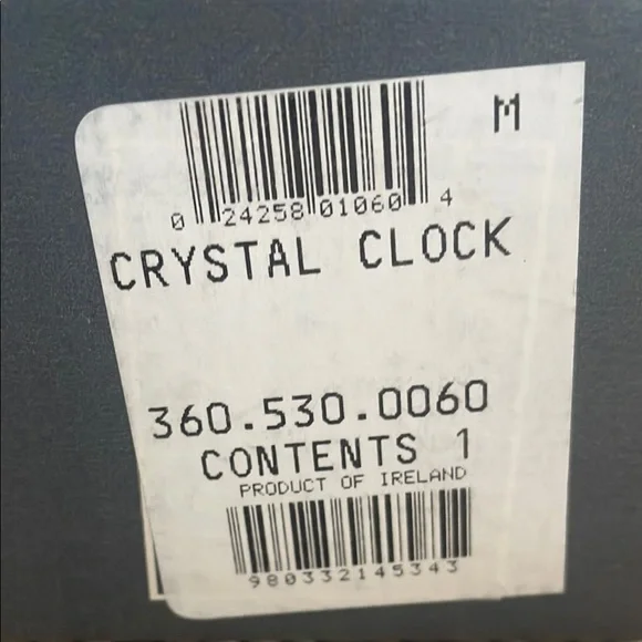 Waterford Silver Wall Clock Crystal Elegance - Picture 2 of 5